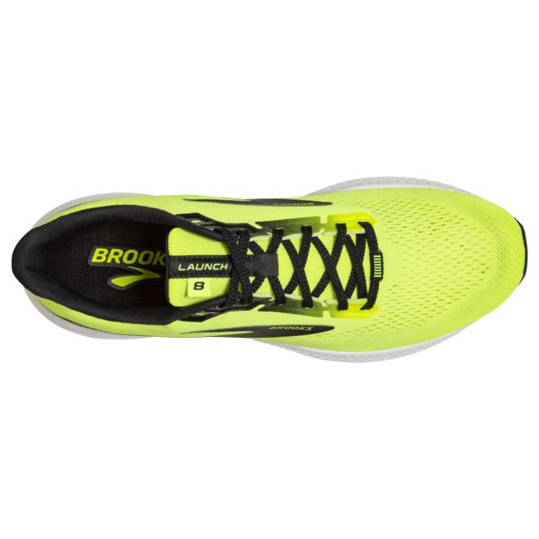 Brooks Launch 8 Men's Road Running Shoes Yellow Black White | ZA-YGQ640531