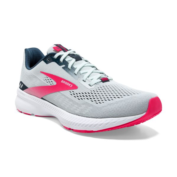 Brooks Launch 8 Women's Road Running Shoes Grey Pink White | ZA-EPY165780