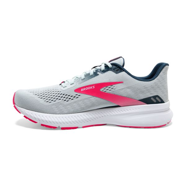 Brooks Launch 8 Women's Road Running Shoes Grey Pink White | ZA-EPY165780