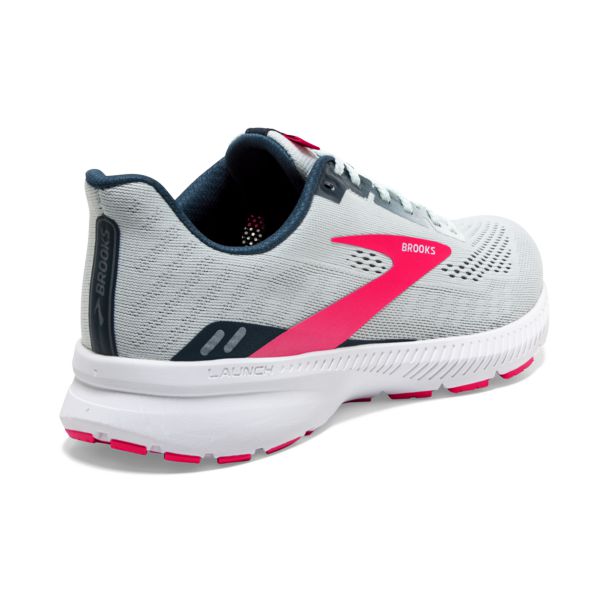 Brooks Launch 8 Women's Road Running Shoes Grey Pink White | ZA-EPY165780