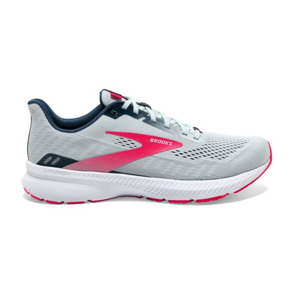 Brooks Launch 8 Women\'s Road Running Shoes Grey Pink White | ZA-EPY165780