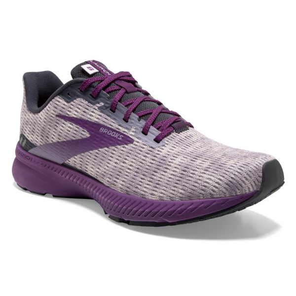 Brooks Launch 8 Women's Road Running Shoes Grey Purple | ZA-RQK982657