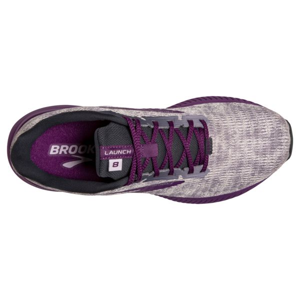 Brooks Launch 8 Women's Road Running Shoes Grey Purple | ZA-RQK982657