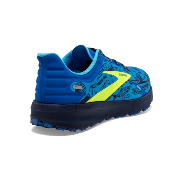 Brooks Launch 9 Men's Road Running Shoes Blue Yellow Black | ZA-MID249670