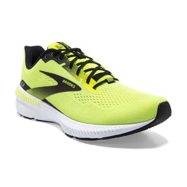 Brooks Launch GTS 8 Men's Road Running Shoes Yellow Black White | ZA-ALV018396