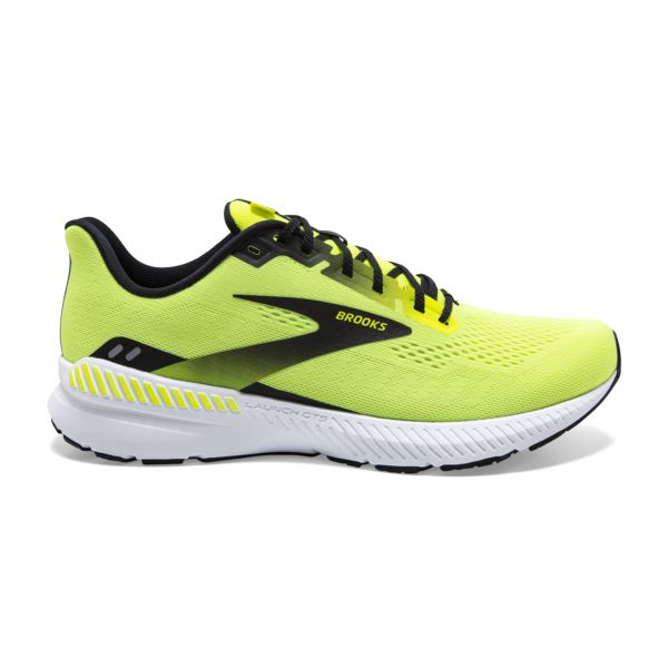 Brooks Launch GTS 8 Men\'s Road Running Shoes Yellow Black White | ZA-ALV018396