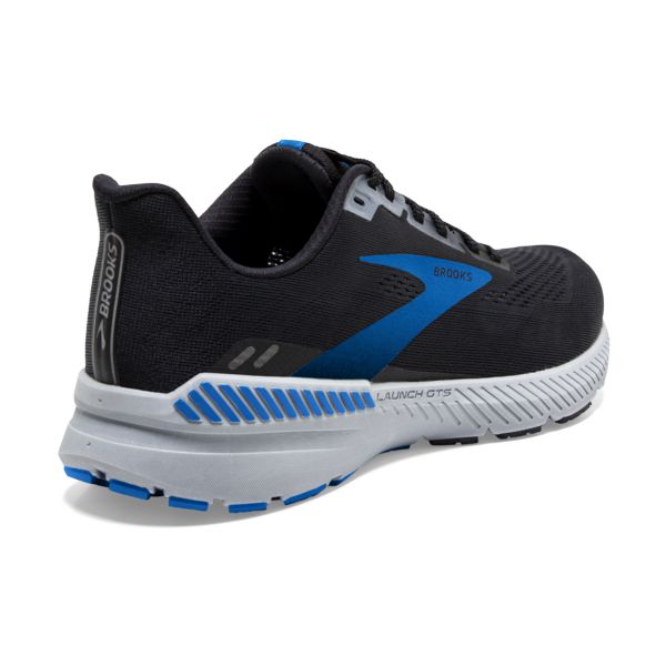 Brooks Launch GTS 8 Men's Road Running Shoes Black Grey Blue | ZA-HYP742938