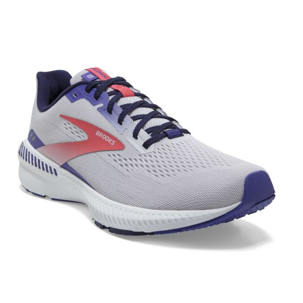 Brooks Launch GTS 8 Women's Road Running Shoes Grey Purple Coral | ZA-WBE067289