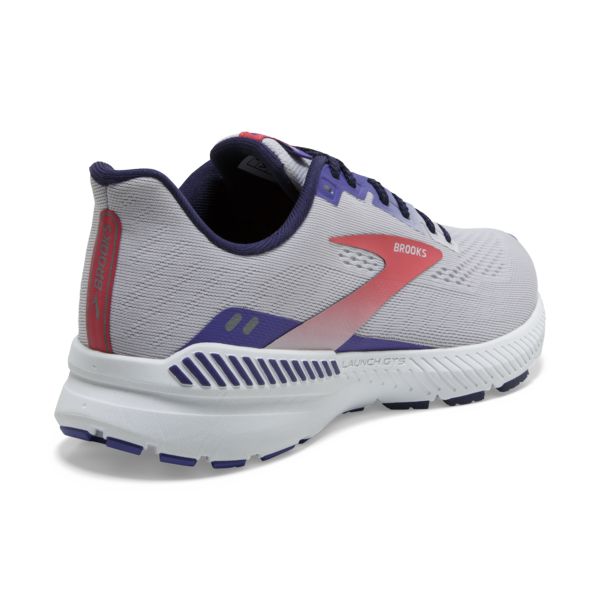 Brooks Launch GTS 8 Women's Road Running Shoes Grey Purple Coral | ZA-WBE067289