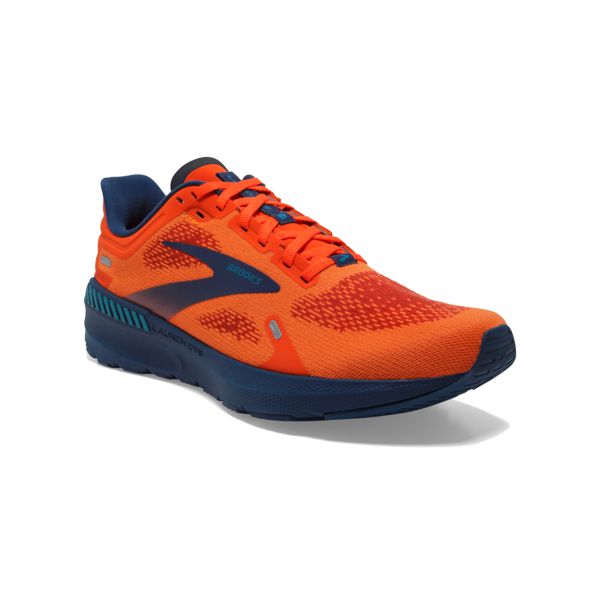 Brooks Launch GTS 9 Men's Road Running Shoes Orange Navy | ZA-KJR016529