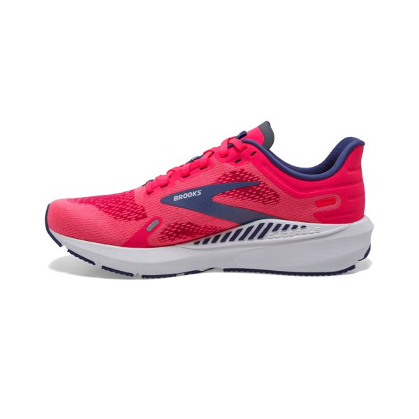 Brooks Launch GTS 9 Women's Road Running Shoes Pink Blue White | ZA-ASC235186