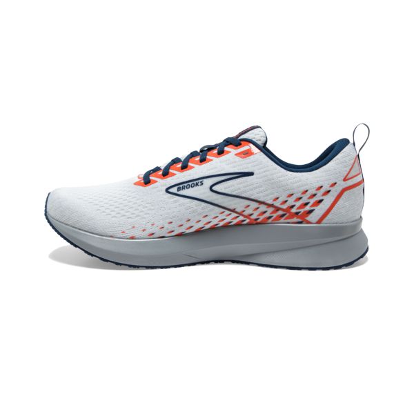 Brooks Levitate 5 Men's Road Running Shoes White Blue Orange | ZA-GTK310824