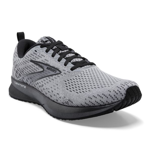 Brooks Levitate 5 Men's Road Running Shoes Grey Black | ZA-TEP752491