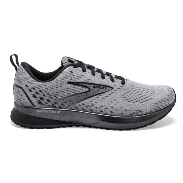 Brooks Levitate 5 Men\'s Road Running Shoes Grey Black | ZA-TEP752491