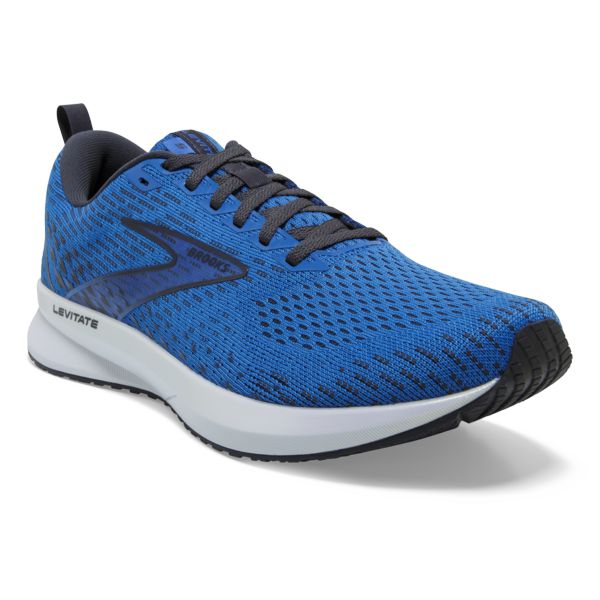 Brooks Levitate 5 Men's Road Running Shoes Blue Black White | ZA-XEZ804735