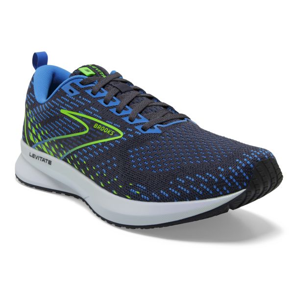 Brooks Levitate 5 Men's Road Running Shoes Blue Green White | ZA-ZUC531269