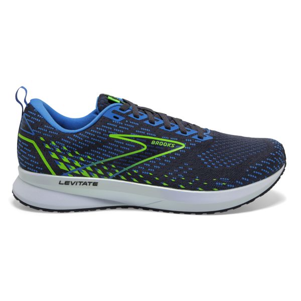 Brooks Levitate 5 Men\'s Road Running Shoes Blue Green White | ZA-ZUC531269