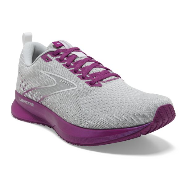 Brooks Levitate 5 Women's Road Running Shoes Grey Purple | ZA-QSA968173