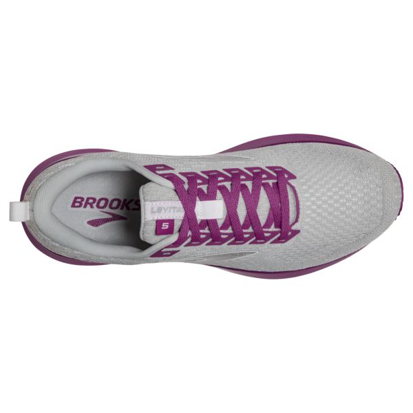 Brooks Levitate 5 Women's Road Running Shoes Grey Purple | ZA-QSA968173