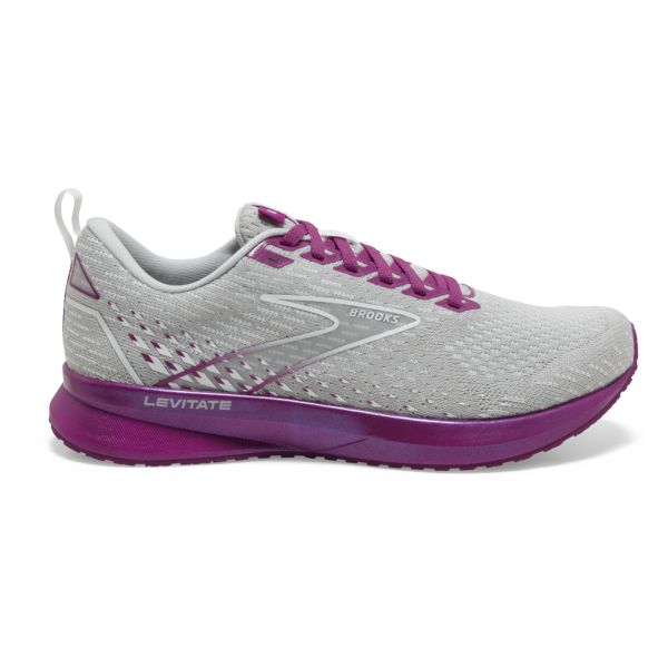 Brooks Levitate 5 Women\'s Road Running Shoes Grey Purple | ZA-QSA968173