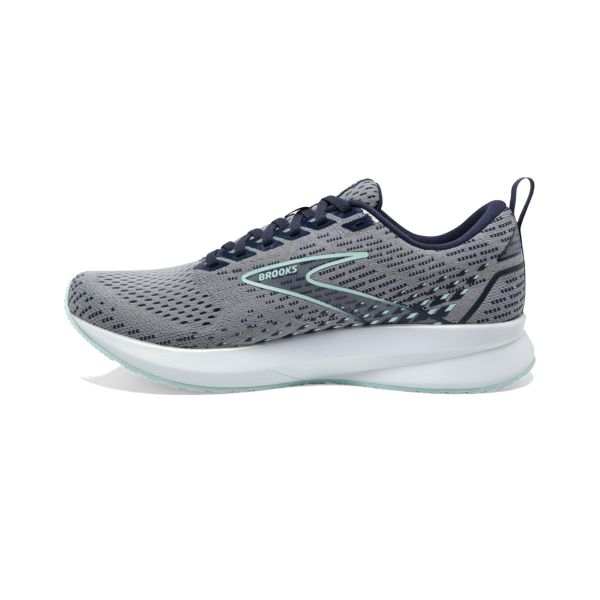 Brooks Levitate 5 Women's Road Running Shoes Grey Navy White | ZA-TFY105832