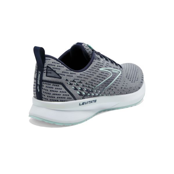 Brooks Levitate 5 Women's Road Running Shoes Grey Navy White | ZA-TFY105832