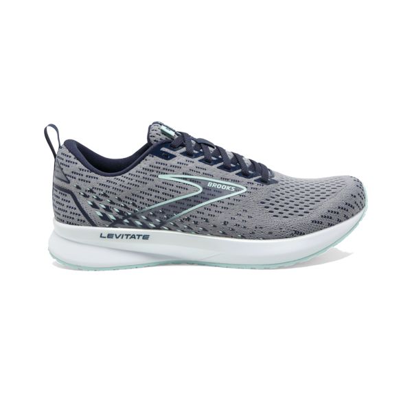 Brooks Levitate 5 Women\'s Road Running Shoes Grey Navy White | ZA-TFY105832