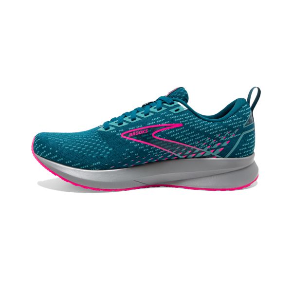 Brooks Levitate 5 Women's Road Running Shoes Blue Pink Grey | ZA-VZT485270