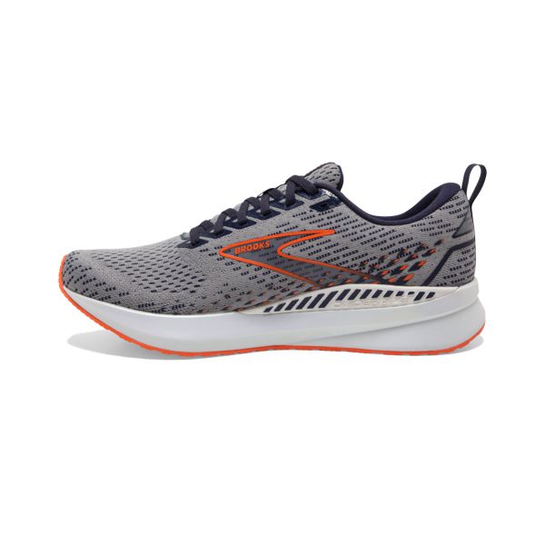 Brooks Levitate GTS 5 Men's Road Running Shoes Grey Orange White | ZA-MJD094735