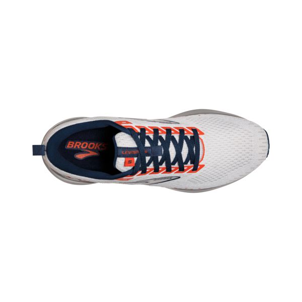 Brooks Levitate GTS 5 Men's Road Running Shoes White Blue Orange | ZA-PHY945372