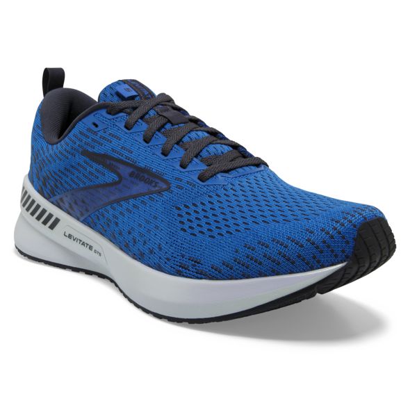 Brooks Levitate GTS 5 Men's Road Running Shoes Blue Black White | ZA-VBC930675