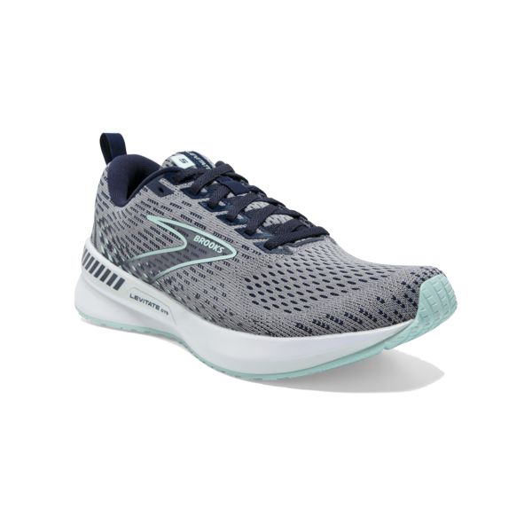 Brooks Levitate GTS 5 Women's Road Running Shoes Grey Navy White | ZA-PHS018965