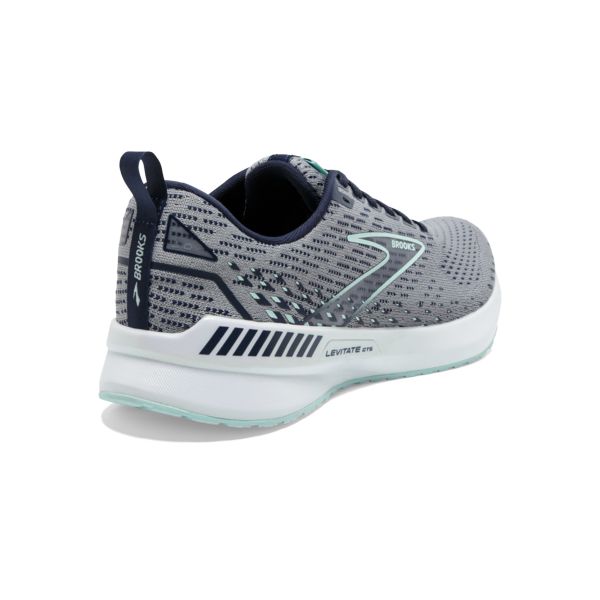 Brooks Levitate GTS 5 Women's Road Running Shoes Grey Navy White | ZA-PHS018965