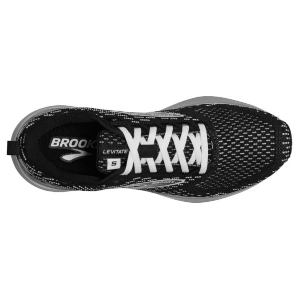 Brooks Levitate GTS 5 Women's Road Running Shoes Black Grey White | ZA-VIB103628