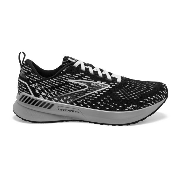 Brooks Levitate GTS 5 Women\'s Road Running Shoes Black Grey White | ZA-VIB103628