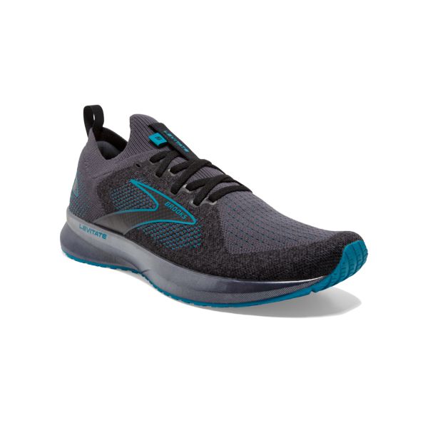 Brooks Levitate StealthFit 5 Men's Road Running Shoes Black Turquoise | ZA-GLS967831