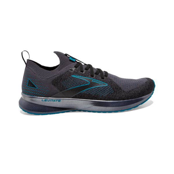 Brooks Levitate StealthFit 5 Men\'s Road Running Shoes Black Turquoise | ZA-GLS967831