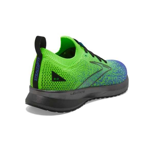 Brooks Levitate StealthFit 5 Men's Road Running Shoes Green Black Blue | ZA-OWB832461