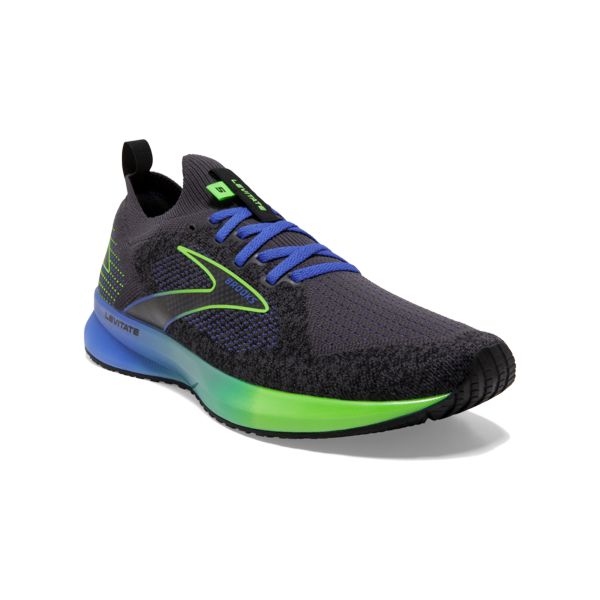 Brooks Levitate StealthFit 5 Men's Road Running Shoes Black Blue Green | ZA-RSQ478635