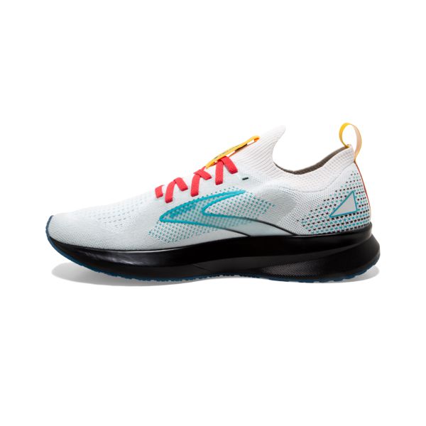 Brooks Levitate StealthFit 5 Men's Road Running Shoes White Blue Black | ZA-VJO569842