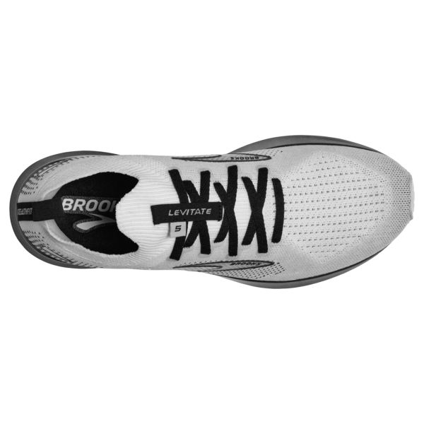 Brooks Levitate StealthFit 5 Men's Road Running Shoes White Grey Black | ZA-WKY198026