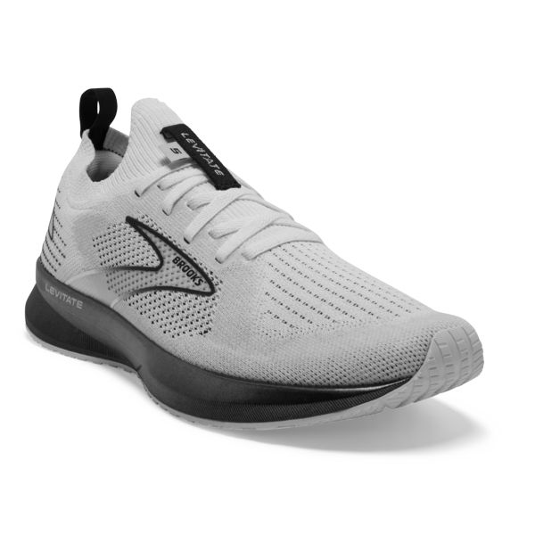 Brooks Levitate StealthFit 5 Women's Road Running Shoes White Grey Black | ZA-ALY043915