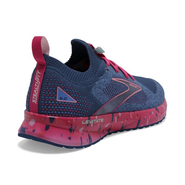 Brooks Levitate StealthFit 5 Women's Road Running Shoes Blue Red | ZA-DMR093428