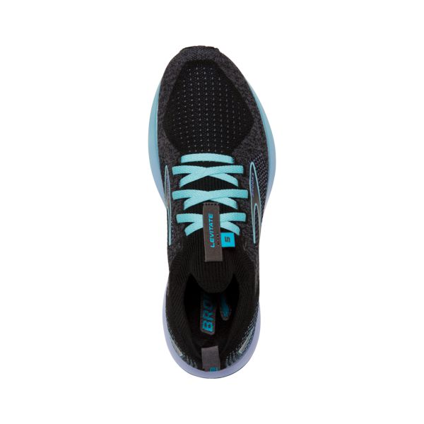 Brooks Levitate StealthFit 5 Women's Road Running Shoes Black Blue Purple | ZA-NFP547261