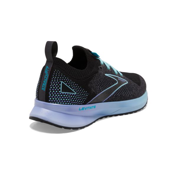 Brooks Levitate StealthFit 5 Women's Road Running Shoes Black Blue Purple | ZA-NFP547261