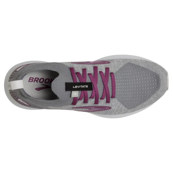 Brooks Levitate StealthFit 5 Women's Road Running Shoes White Grey Red | ZA-SFU805492