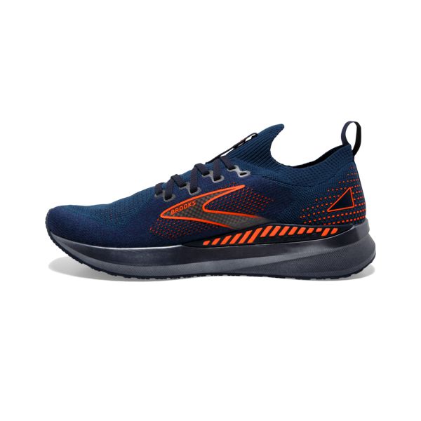 Brooks Levitate StealthFit GTS 5 Men's Road Running Shoes Navy Orange | ZA-ODI742163