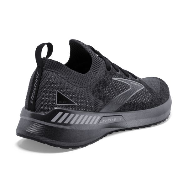 Brooks Levitate StealthFit GTS 5 Men's Road Running Shoes Black Grey | ZA-QLR518396