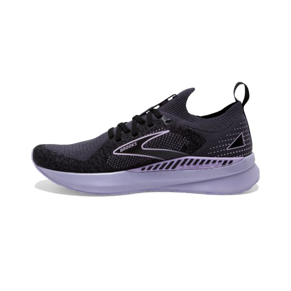 Brooks Levitate StealthFit GTS 5 Women's Road Running Shoes Black Grey Purple | ZA-VGI652084