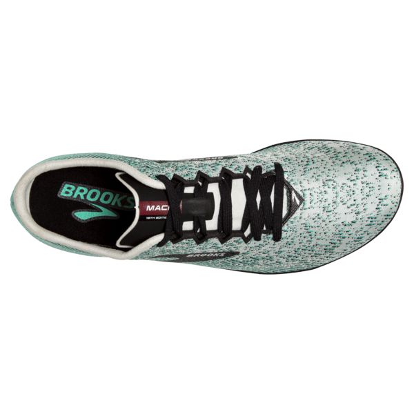 Brooks Mach 19 Women's Racing Shoes Grey Black Green | ZA-QEL059132